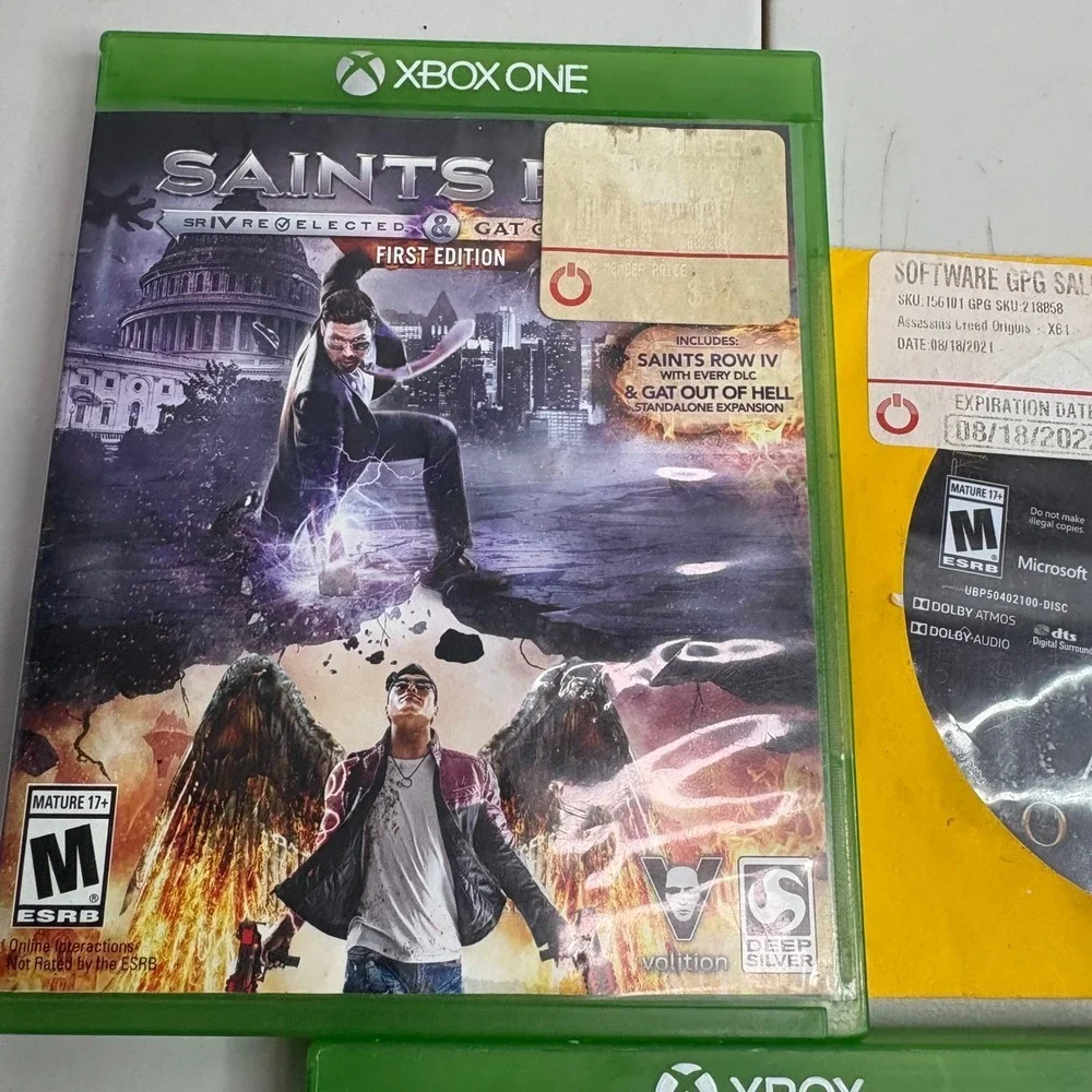 Xbox One Series X S Saints Row IV Creed Origins Tales of Arise Bundle